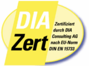 DIA zertifiziert nach EU-Norm 15733